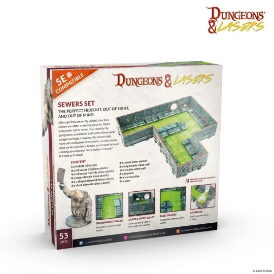 Dungeons & Lasers Starter Set: SEWERS - Archon Studio DNL0044