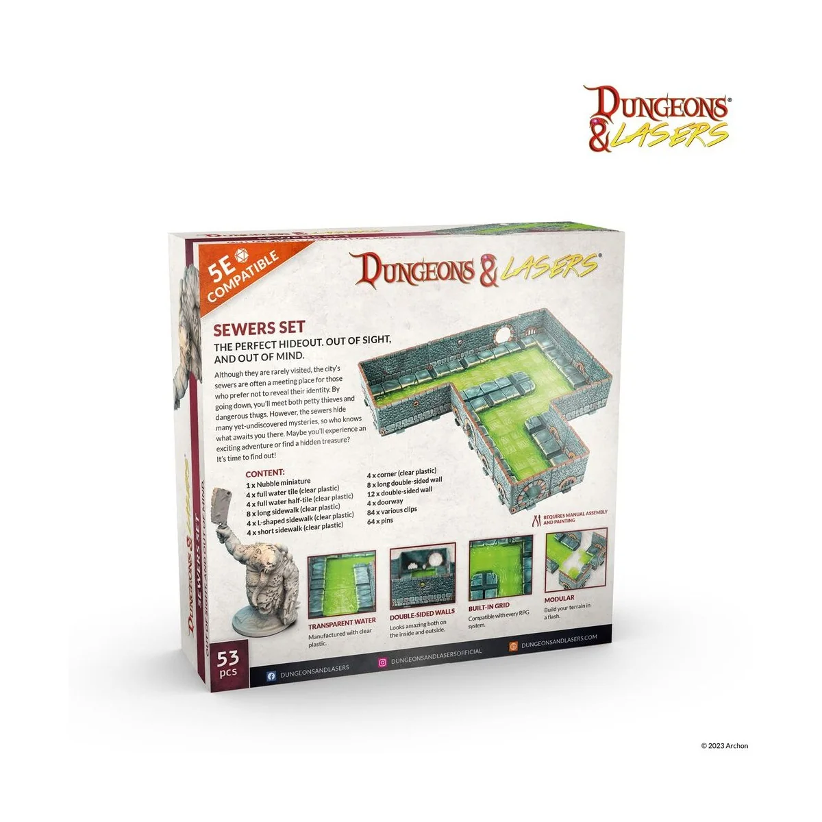 Dungeons & Lasers Starter Set: SEWERS - Archon Studio DNL0044