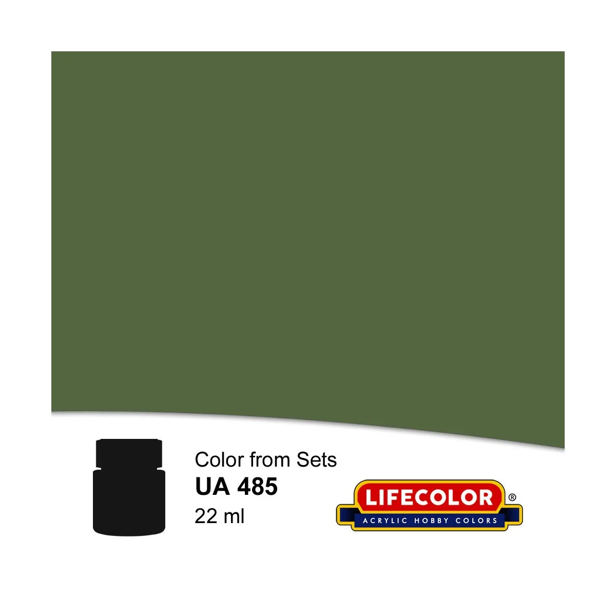 Erdl Medium Green 22 ml - Lifecolor NUA485 Erdl Medium Green 22 ml - Lifecolor NUA485