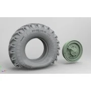 URAL 4320 3D FLAT TIRE×4, 1/48 - Toucan Model TC3D016