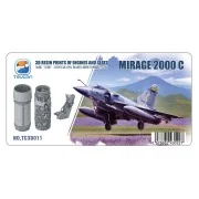 Mirage 2000 C 3D RESIN PRINTS OF ENGINES AND SEATS, 1/32 - Toucan M...