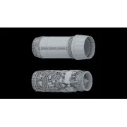 Mirage 2000 C 3D RESIN PRINTS OF ENGINES AND SEATS, 1/32 - Toucan M...