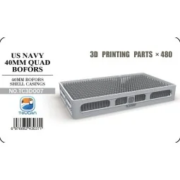 40MM BOFORS SHELL CASINGS, 1/35 - Toucan Model TC3D007