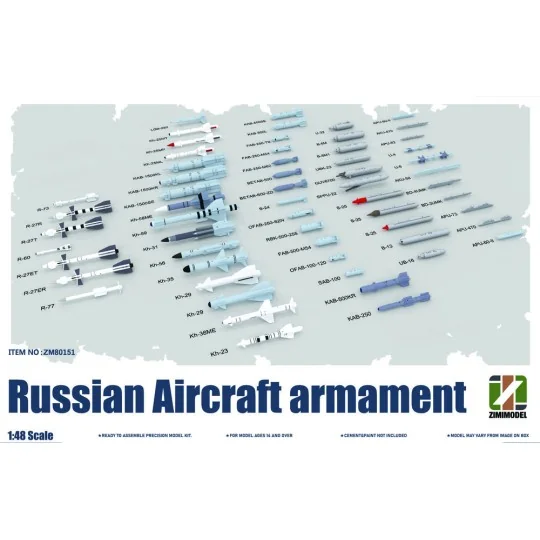 Russian Aircraft Armament, 1/35 - Zimi Model ZM80151 Russian Aircraft Armament, 1/35 - Zimi Model ZM80151