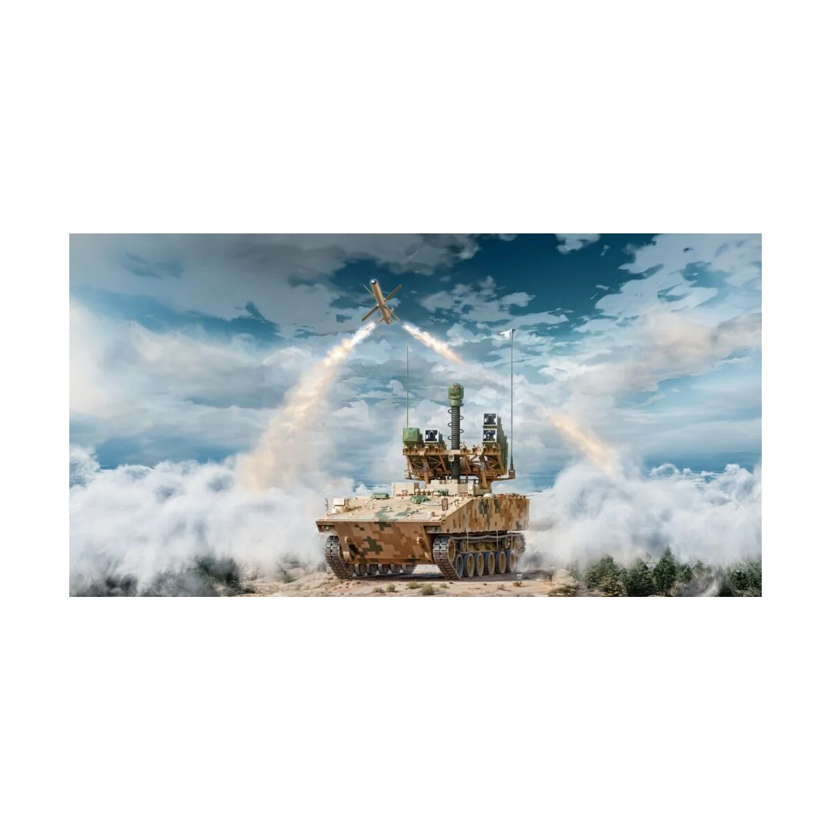 PLA AFT-10 Multi-purpose Anti-tank Missile System - Zimi Model ZM35043