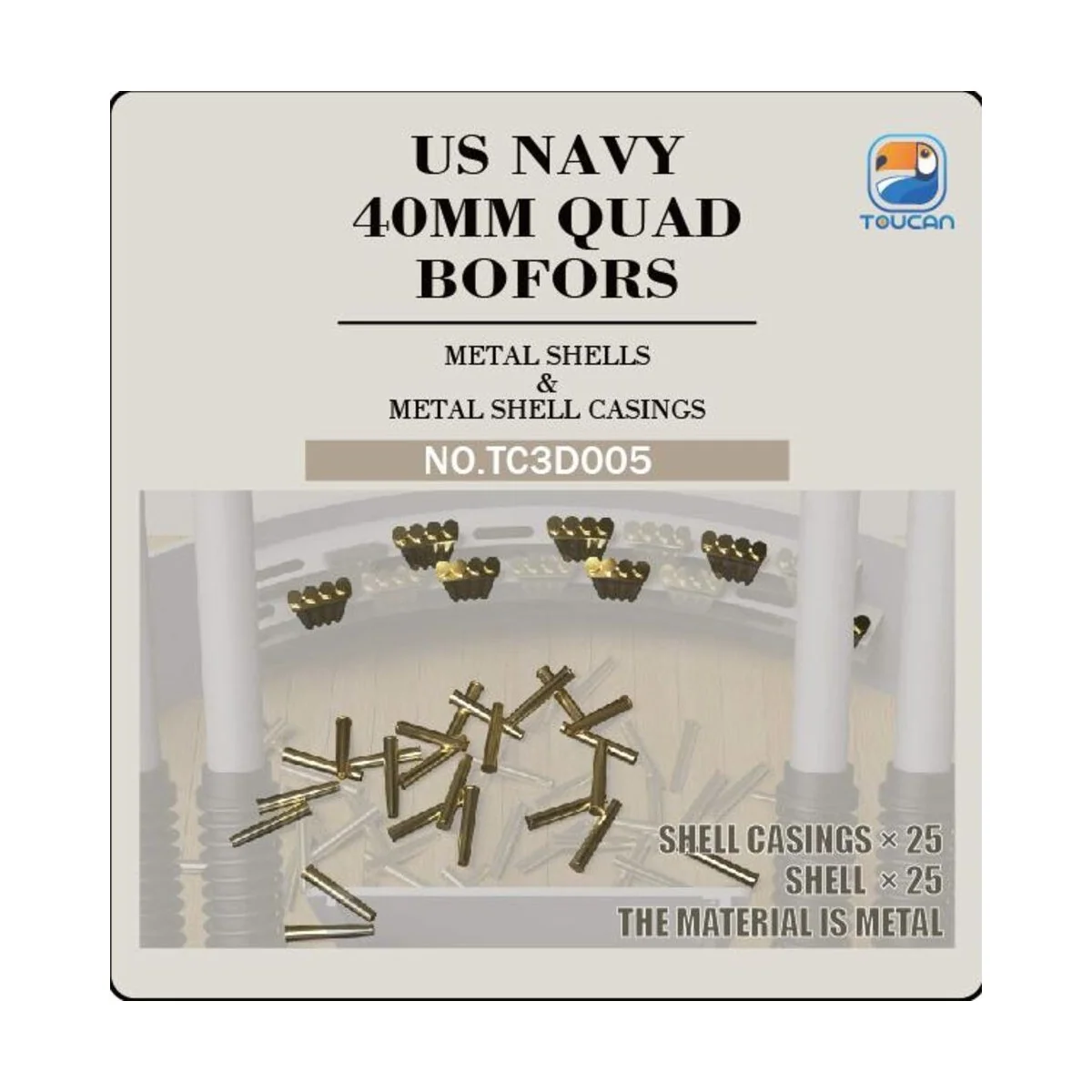 METAL SHELLS & METAL SHELL CASINGS - Toucan Model TC3D005