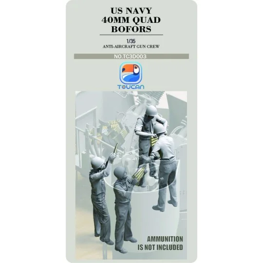 ANTI-AIRCRAET GUN CREW - Toucan Model TC3D003