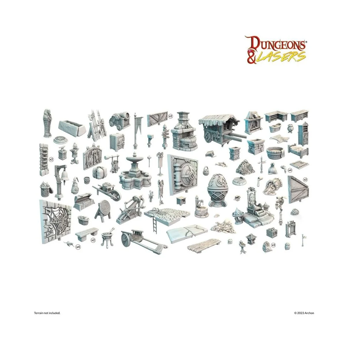 Dungeons & Lasers Expansion Set: CITY BITS BUNDLE - Archon Studio D...