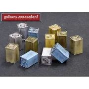 British canisters Flimsy late, 1/35 - Plus model DP3012 British canisters Flimsy late, 1/35 - Plus model DP3012