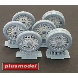 Wheels set for Lanchester, 1/35 - Plus model DP3016