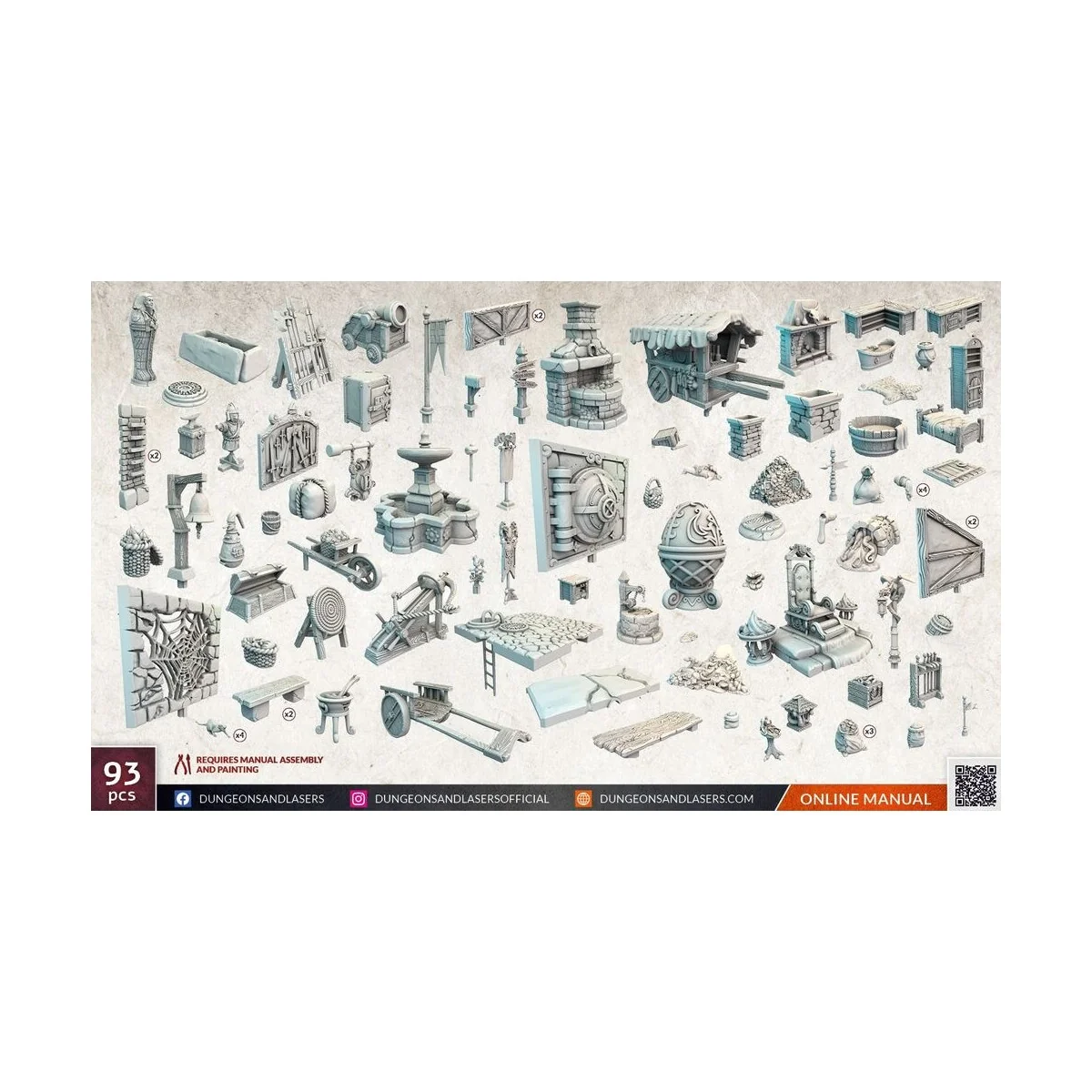 Dungeons & Lasers Expansion Set: CITY BITS BUNDLE - Archon Studio D...