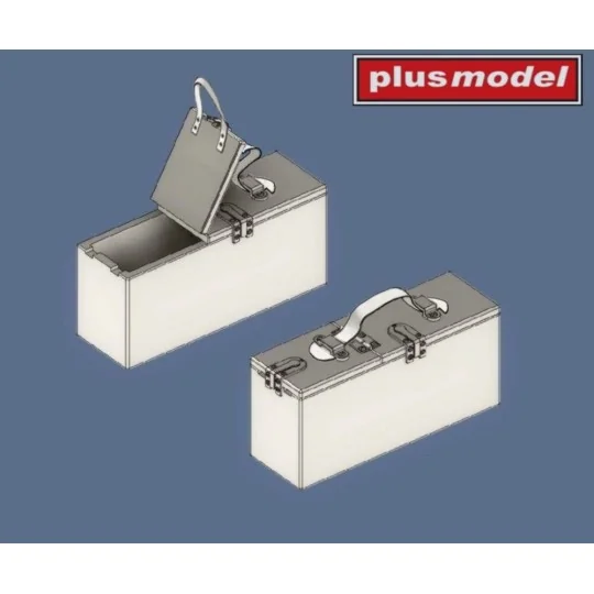 Ammunition boxes for Vickers WWI, 1/35 - Plus model DP3042 Ammunition boxes for Vickers WWI, 1/35 - Plus model DP3042
