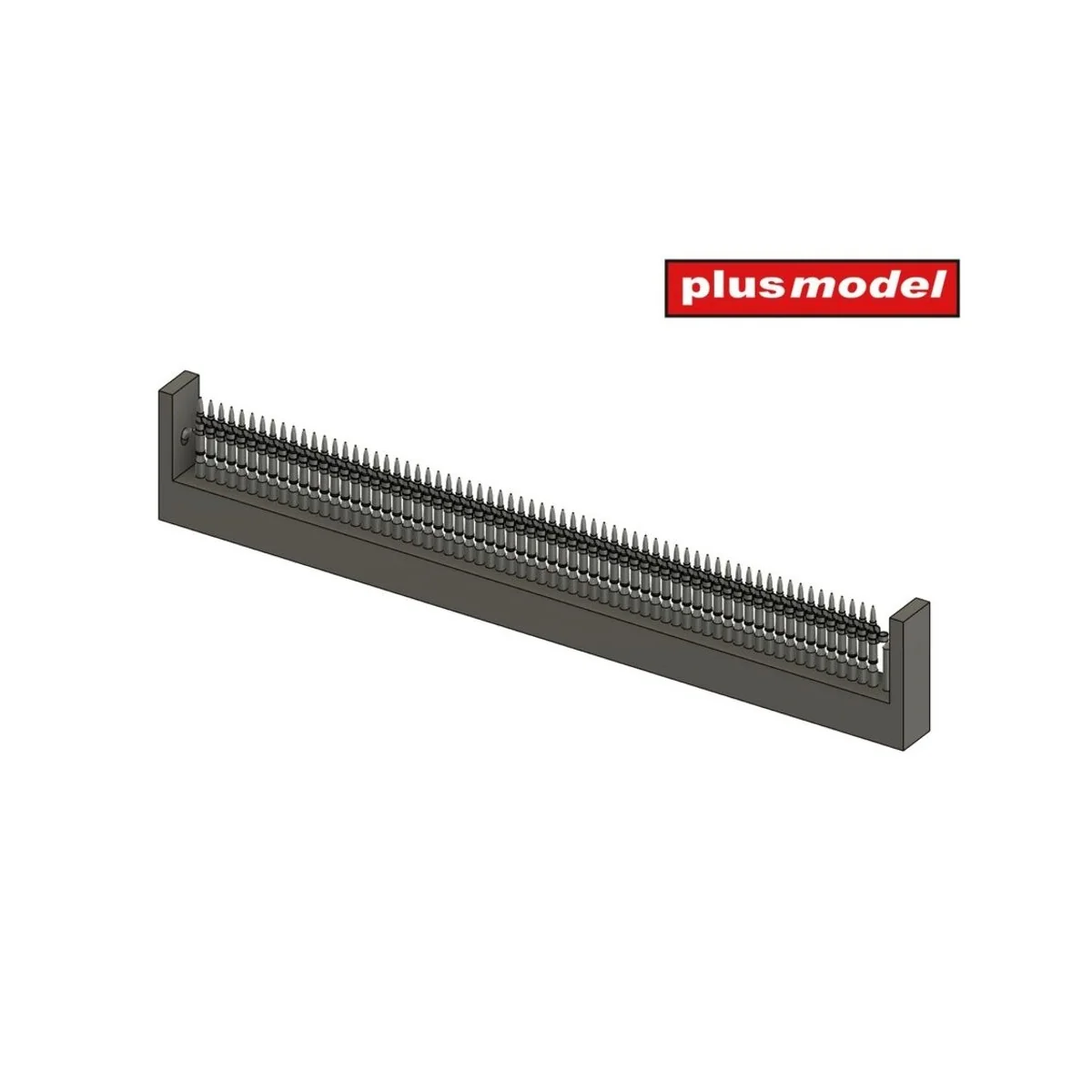 12.7 mm cartridges in bands, 1/35 - Plus model DP3047