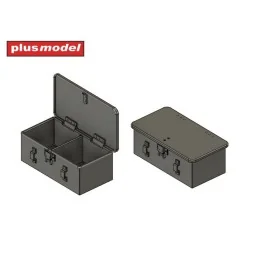 Magazines and ammunition boxes for the Lewis machine gun, 1/35 - Pl...