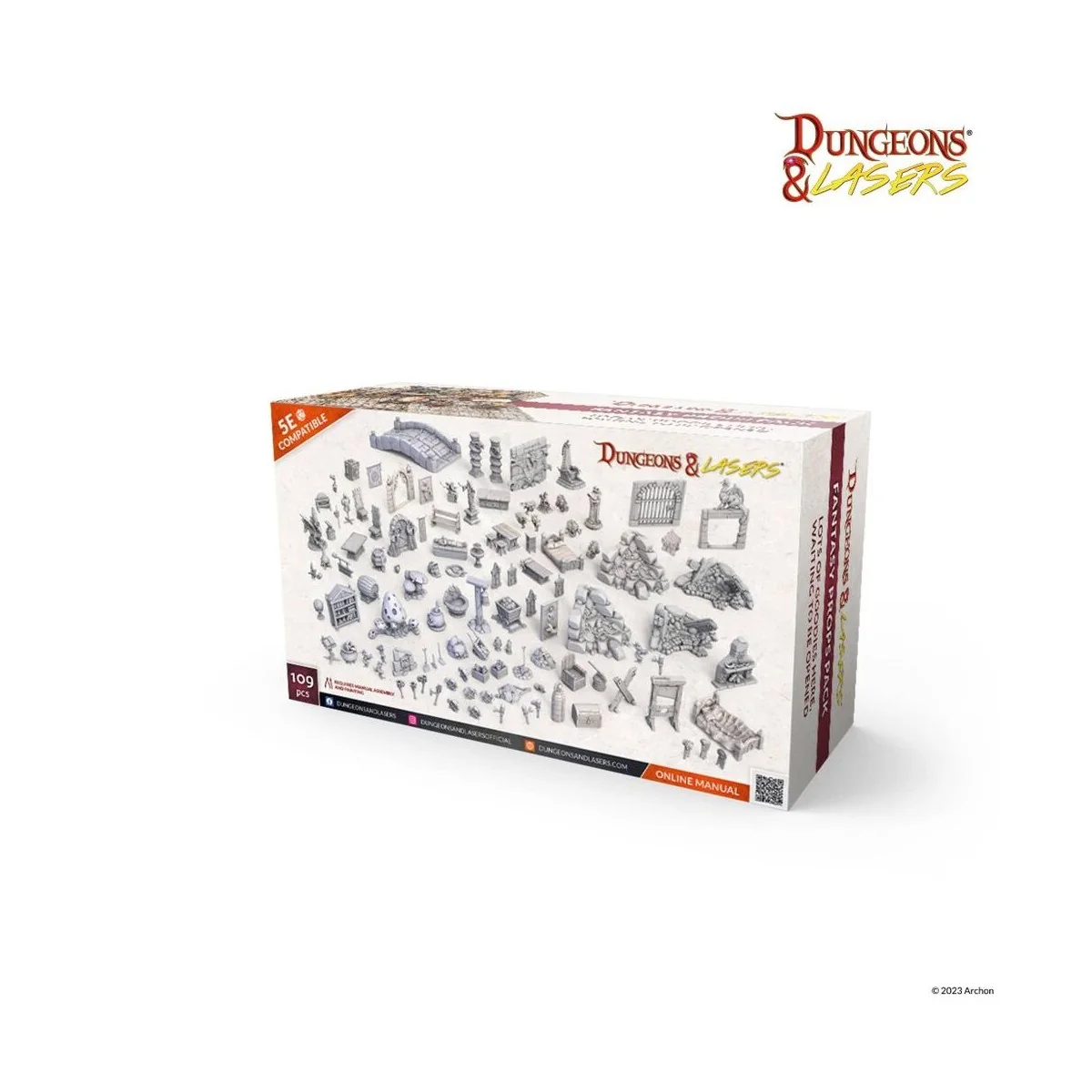 Dungeons & Lasers Expansion Set: FANTASY PROPS PACK - Archon Studio...