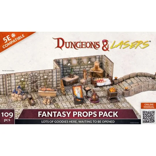 Dungeons & Lasers Expansion Set: FANTASY PROPS PACK - Archon Studio...
