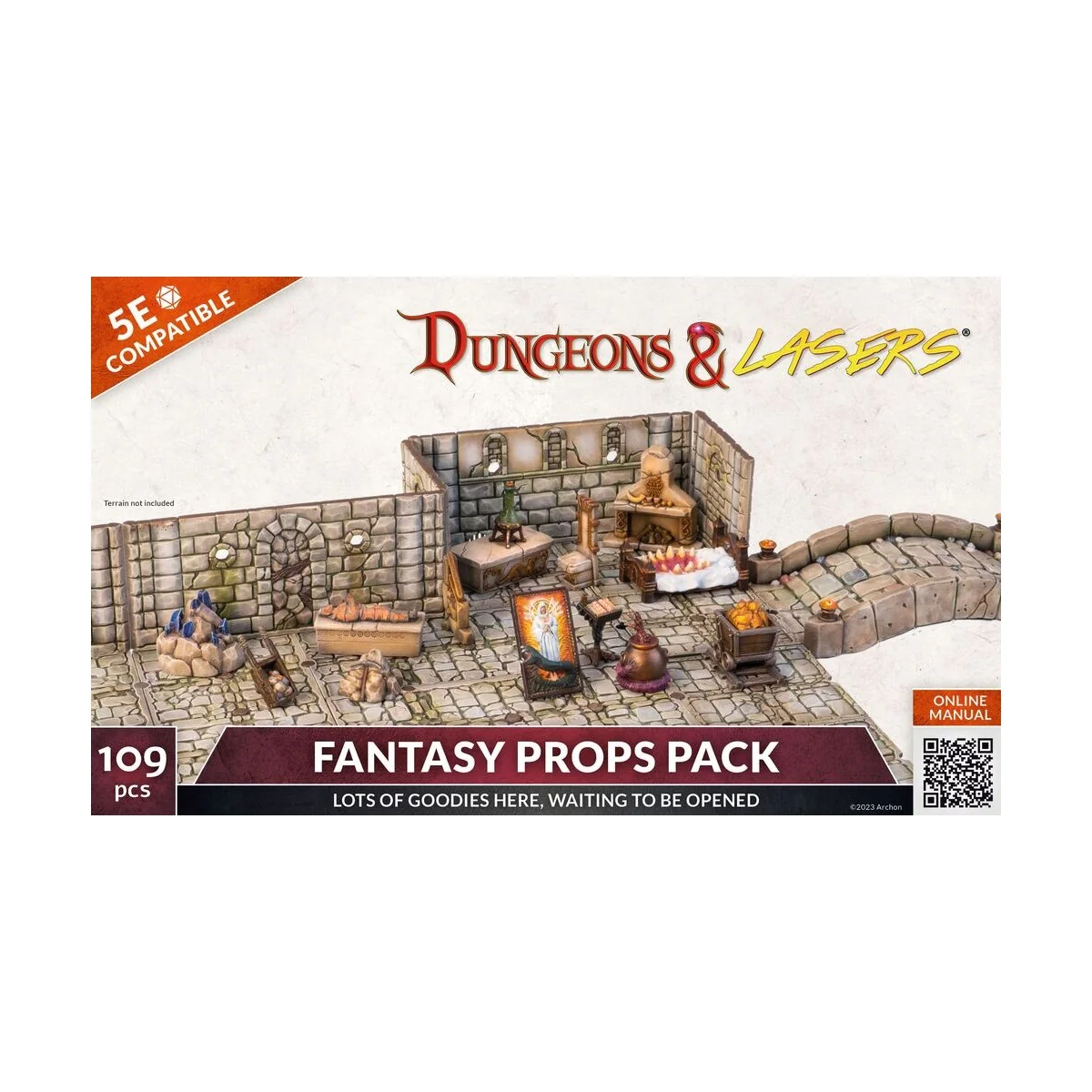 Dungeons & Lasers Expansion Set: FANTASY PROPS PACK - Archon Studio...
