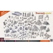Dungeons & Lasers Expansion Set: FANTASY PROPS PACK - Archon Studio...