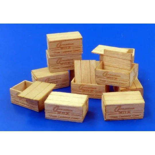 U.S.Wooden crates for condensed milk, 1/35 - Plus model 481