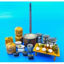 Japanese military field kitchen equipmen, 1/35 - Plus model 488