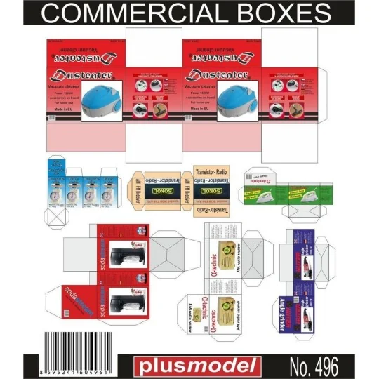 Commercial boxes, 1/35 - Plus model 496