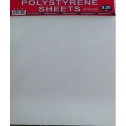Polystyrene sheets 0, 2mm - Plus model 521