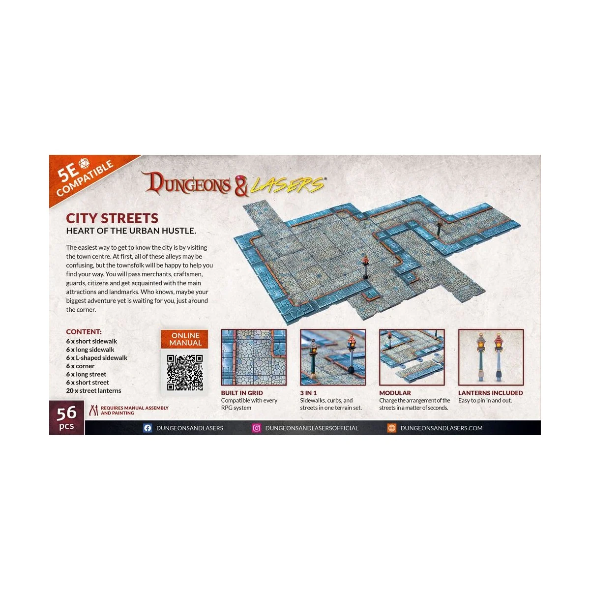 Dungeons & Lasers Expansion Set: CITY STREETS - Archon Studio DNL0048