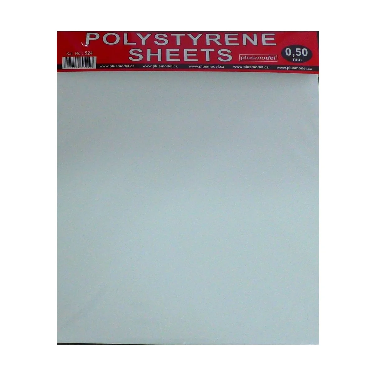Polystyrene sheets 0,50mm - Plus model 524