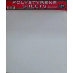 Polystyrene sheets 0, 60mm - Plus model 525