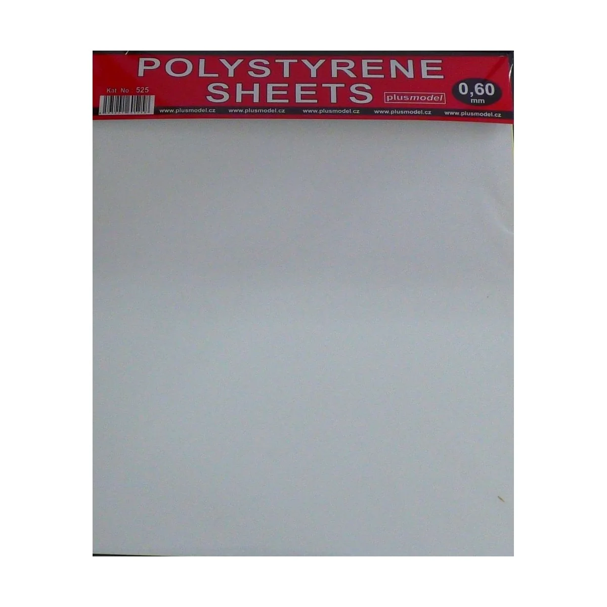 Polystyrene sheets 0,60mm - Plus model 525