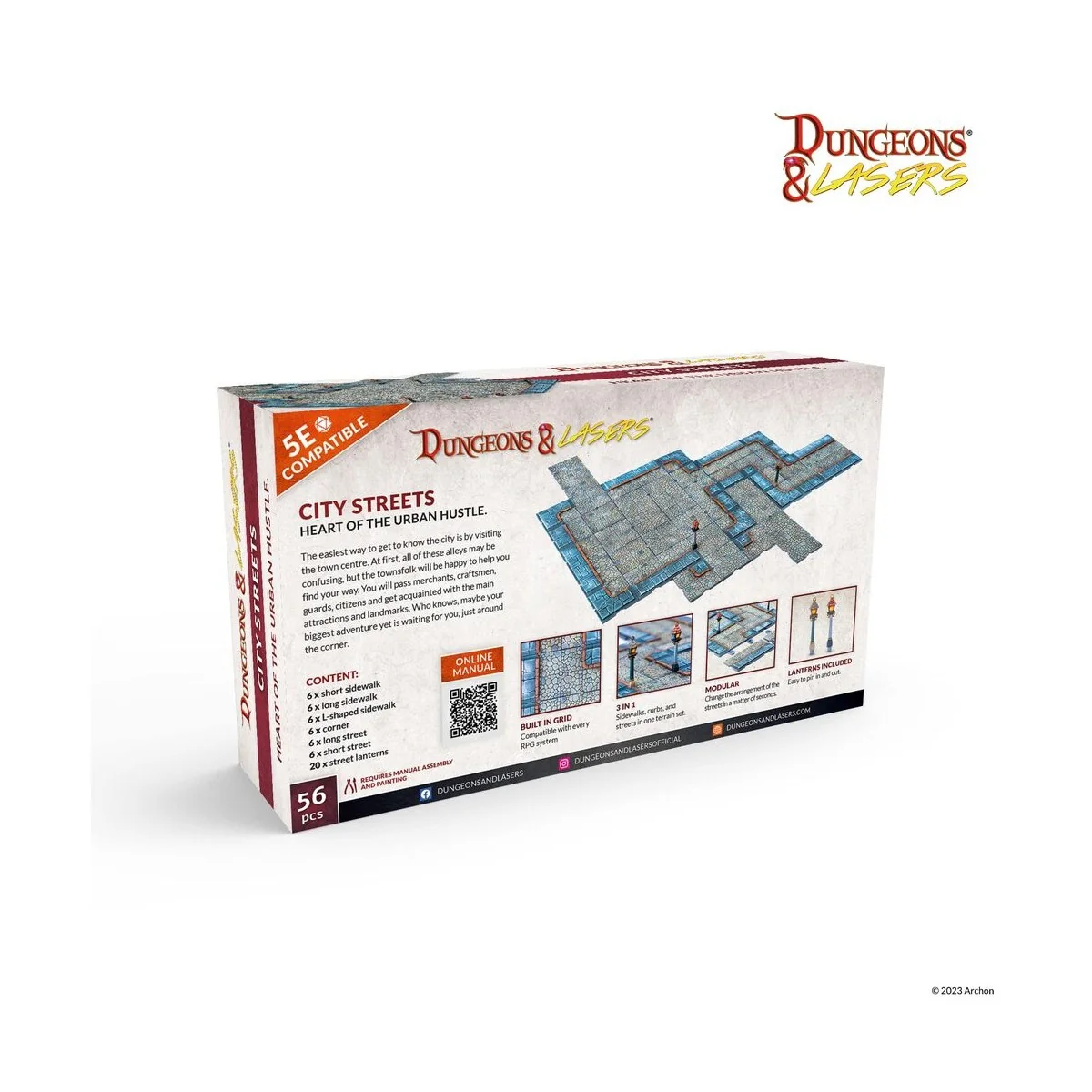 Dungeons & Lasers Expansion Set: CITY STREETS - Archon Studio DNL0048