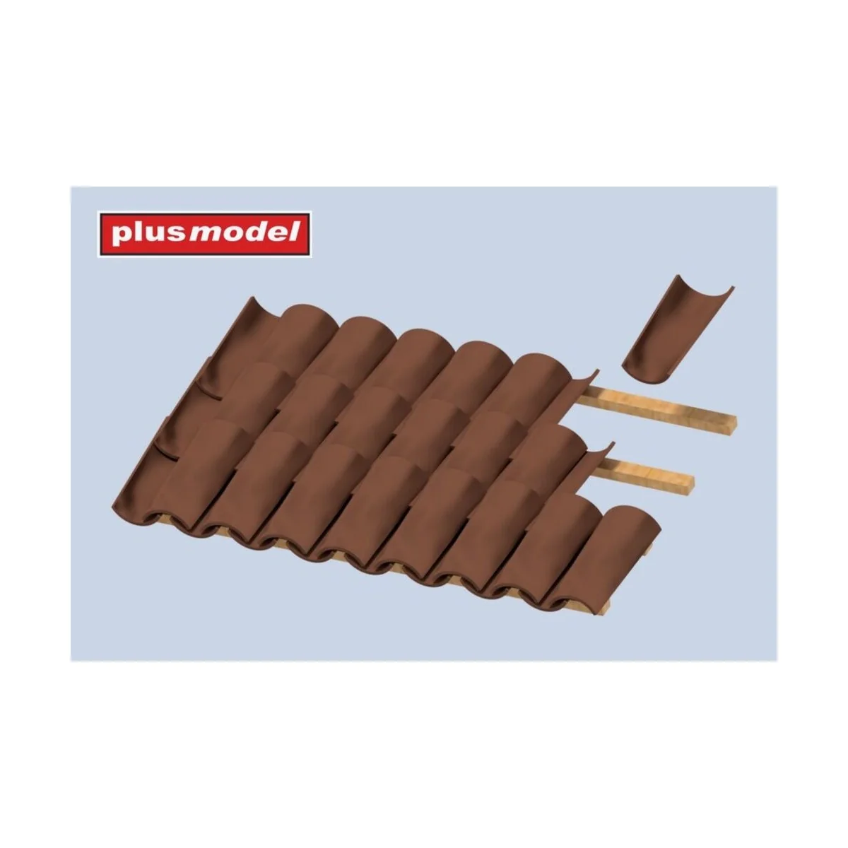 Roof tiles Italian type 140pcs, 1/35 - Plus model 567