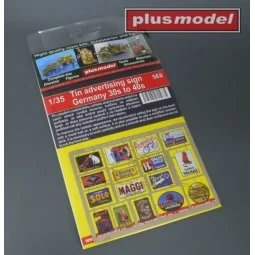 Tin advertising sign Germany, 1/35 - Plus model 568