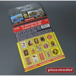 Tin advertising sign France, 1/35 - Plus model 570