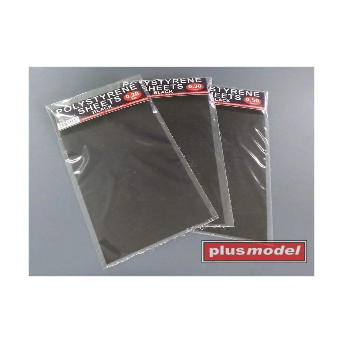 Polystyrene sheets black 0, 5 - Plus model 576