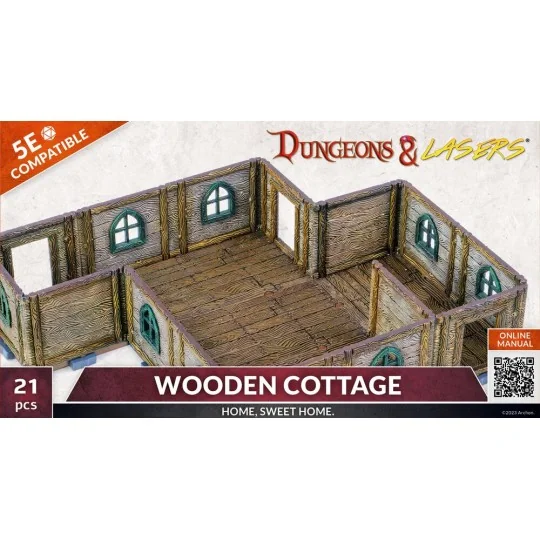 Dungeons & Lasers Expansion Set: WOODEN COTTAGE - Archon Studio DNL...