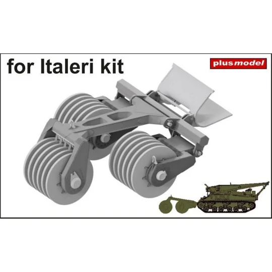 T1E1 US Mine exploder for Sherman – Italeri, 1/35 - Plus model 599 T1E1 US Mine exploder for Sherman – Italeri, 1/35 - Plus model 599