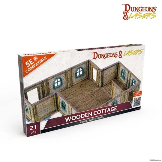 Dungeons & Lasers Expansion Set: WOODEN COTTAGE - Archon Studio DNL...