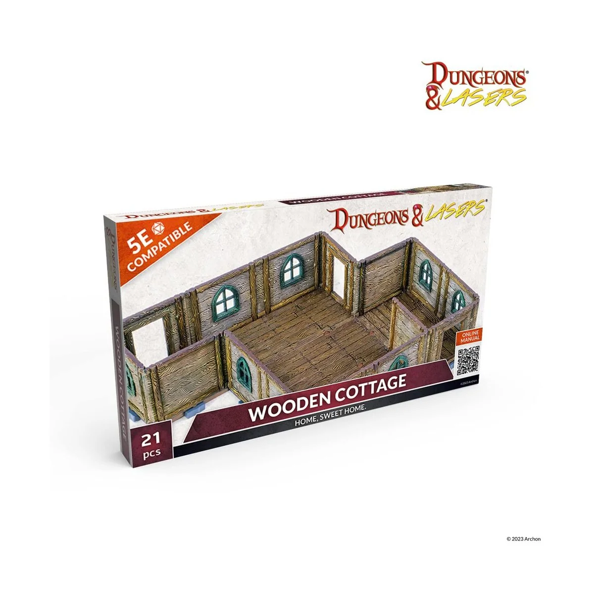 Dungeons & Lasers Expansion Set: WOODEN COTTAGE - Archon Studio DNL...