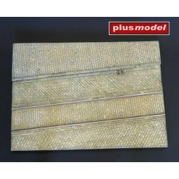 Display base - Cobblestone street wit tram tracks - Plus model 618