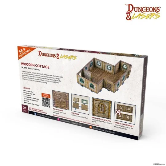 Dungeons & Lasers Expansion Set: WOODEN COTTAGE - Archon Studio DNL...
