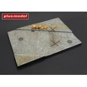 Display base – Cobblestone street with sidewalk, 1/35 - Plus model 620