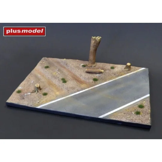 Display base - Cobblestone street wit tram tracks, 1/35 - Plus mode...