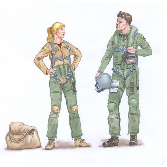 Crew F-15, 1/48 - Plus model AL4013