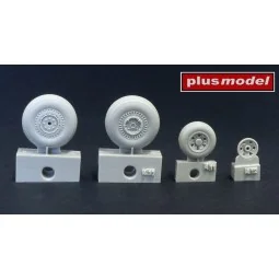 B-26 Marauder wheels late growed, 1/48 - Plus model AL4024