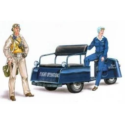 U.S. scooter with crew, 1/48 - Plus model AL4027