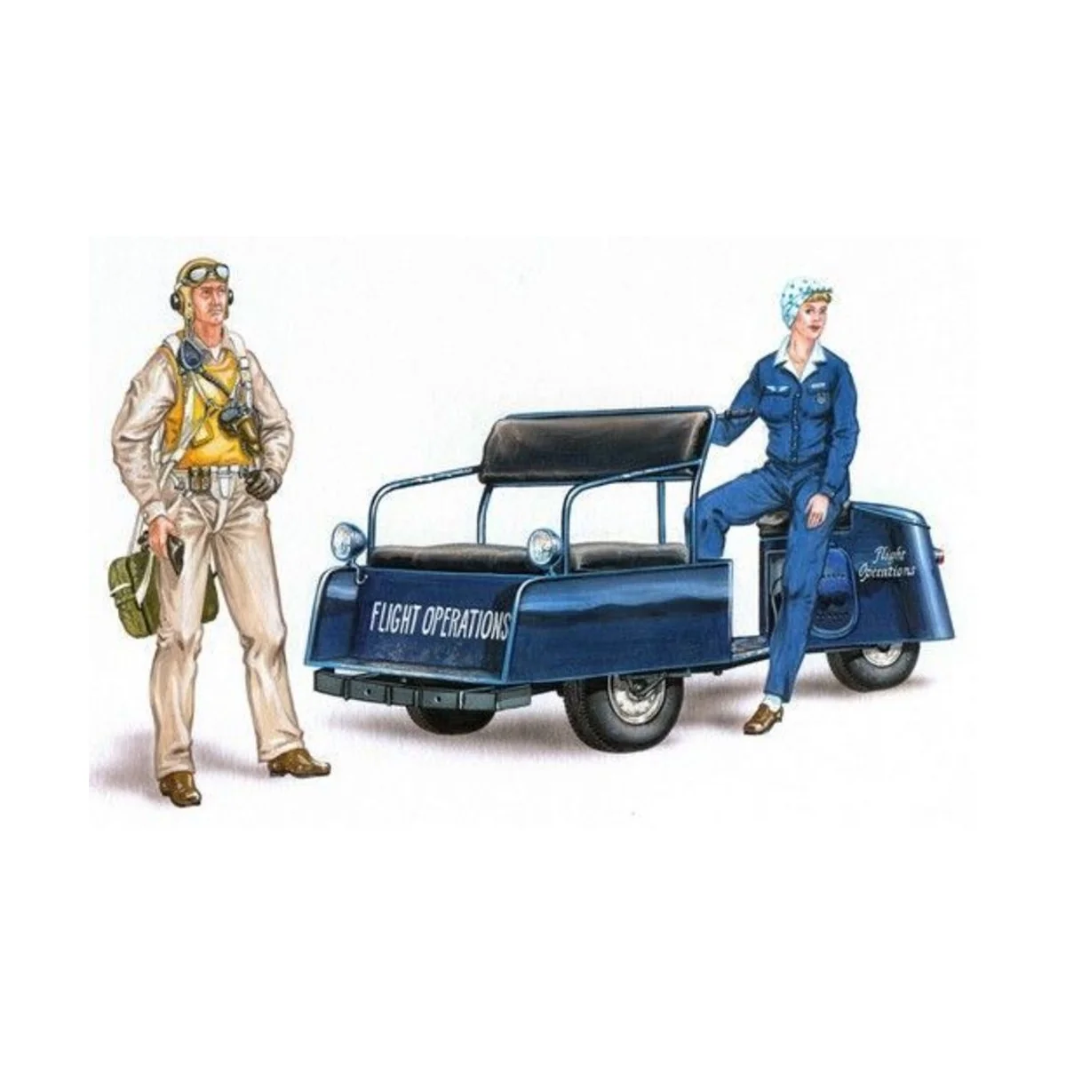 U.S. scooter with crew - Plus model AL4027