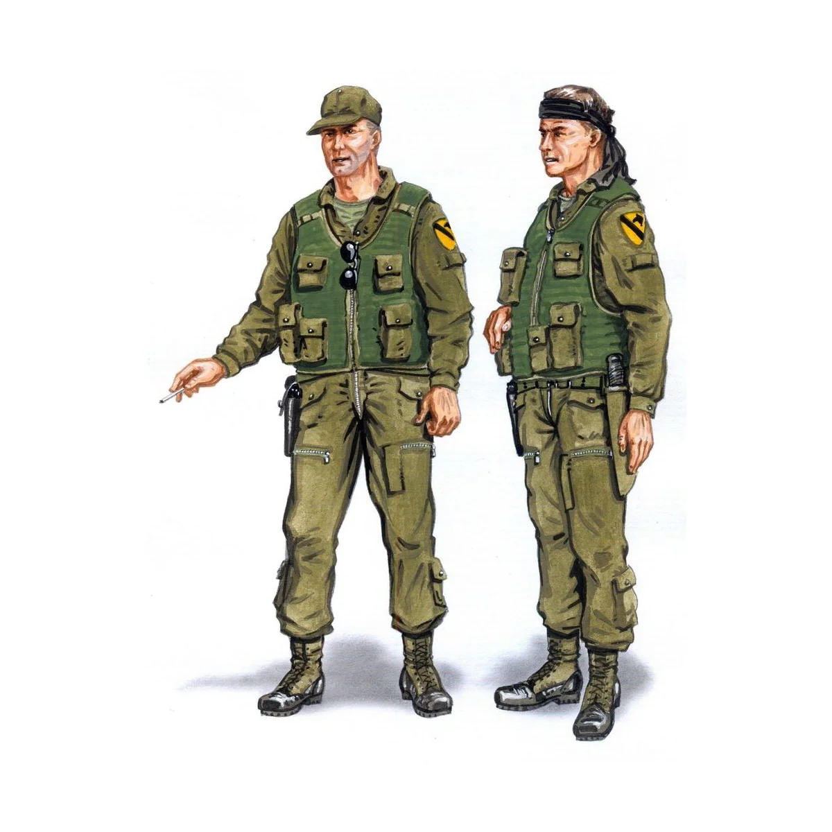 Crew UH-1, 1/48 - Plus model AL4048