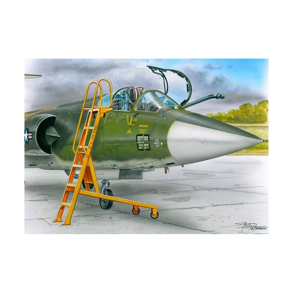 Ladder for F-104, 1/48 - Plus model AL4061