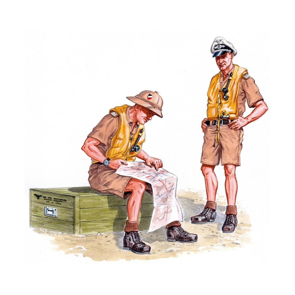 Crew Bf-110, 1/48 - Plus model AL4063